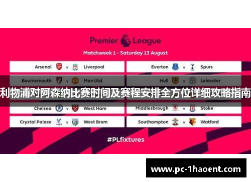 利物浦对阿森纳比赛时间及赛程安排全方位详细攻略指南 利物浦对阿森纳比赛时间及赛程安排全方位详细攻略指南